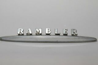 Vintage 1960s Amc Rambler Oem Trunk Emblem Badge Part 3446632