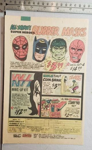 Vintage Kiss Make - Up Kit Rare Print Advertisement