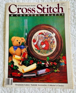 Vintage Better Homes And Gardens Cross Stitch & Country Crafts Nov/dec 1987