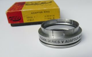 Vintage Mil - O Adapter Ring - 1 1/8 In.  To 28.  5mm Series V - Screw In For Argus
