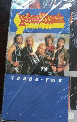 Judas Priest Vintage Turbo Pak 1986 Concert Tour Program Poster Pak