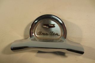 1957 57 Chevrolet Chevy Two Ten Bel Air Steering Wheel Horn Button & Emblem Trim