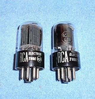 2 Rca 6sn7gtb Vacuum Tubes - 1950 