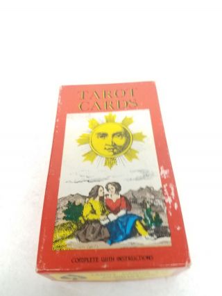 Vtg Ag Muller Boxed Tarot Card Set U.  S.  Games Systems Ny Complete,  No Instructions