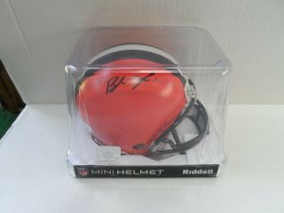 Baker Mayfield Cleveland Browns Autographed Signed Riddell Mini Helmet W/ga