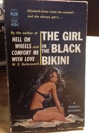 Vintage Paperback " The Girl In The Black Bikini " W.  E.  Butterworth
