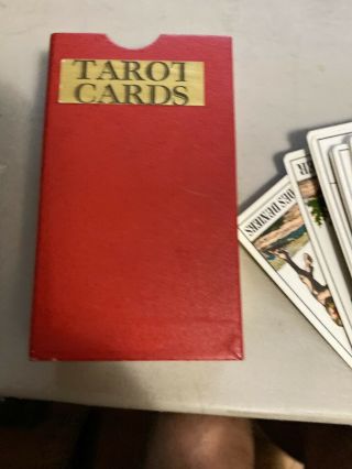 Vtg 1969 Tarot Card Deck Swiss 1 Jj Agm Agmuller Incl All 78 Cards,  Inst & Box