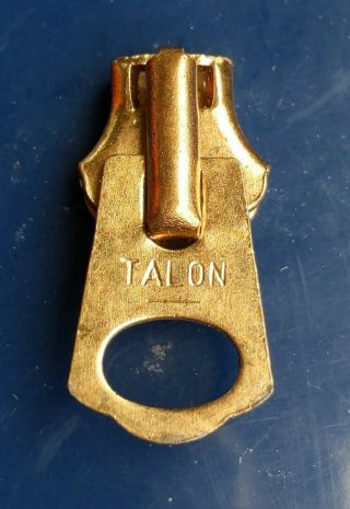 Vintage Talon Zipper Bell Pull Made In Usa 1 Inch Tall