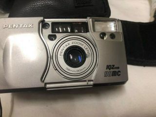 Vintage Pentax IQZoom 90MC 35mm Point & Shoot Film Camera w case 2