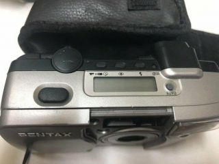 Vintage Pentax IQZoom 90MC 35mm Point & Shoot Film Camera w case 3