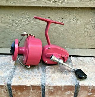 Vintage Pink Colored Garcia Mitchell 300 Spinning Fishing Reel