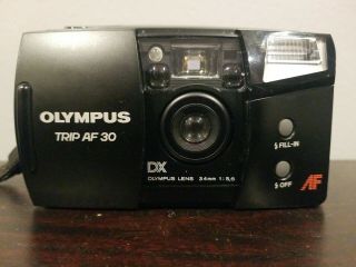 Vintage Olympus Trip AF 30 Point & Shoot 35mm Film Camera 2