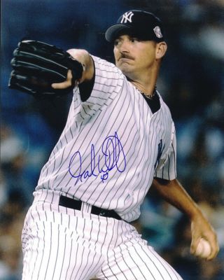 Gabe White Autograph Signed 2003 Ny Yankees 8x10 Color Photo