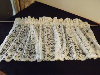Jc Penney Vintage Style White Lace Valance 57wx16 " 6 Available