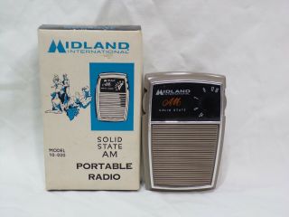 Vintage Midland 10 - 020 Am Transistor Radio In