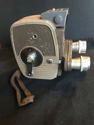Vintage K - 26 Keystone 3 Lens Movie Camera 8mm 2