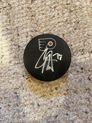 Carter Hart - Philadelphia Flyers Autographed Signed Hockey Puck