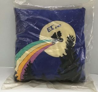 Vintage E.  T.  Blue Pillow - Universal Studios