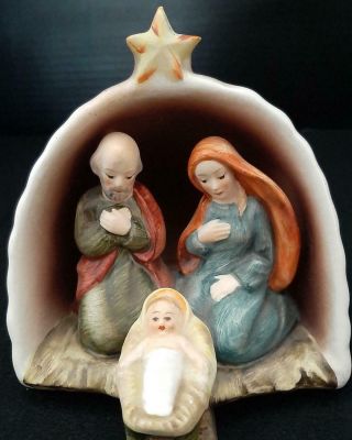 Vintage Sacrart Goebel Hummel Nativity Holy Family Christmas Bee Mark