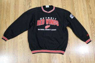 Vintage Lee Sport Detroit Red Wings Crewneck Sweatshirt Mens Size L Nhl Hockey