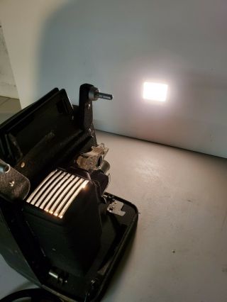 Vtg Bell & Howell Auto Load 8MM Film Projector Model 256 W/ Case PLEASE READ 3