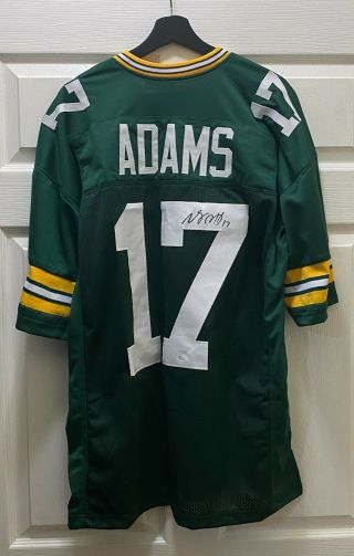 Davante Adams 17 Signed Packers Jersey Autographed Sz L Jsa Witnessed Auto