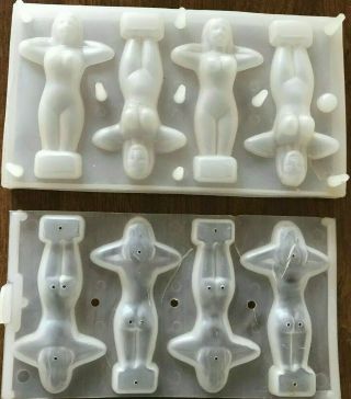 Vintage Plastic Slip Casting Mold - Nude Lady