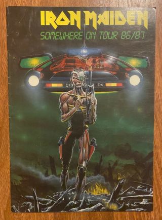 Vintage Iron Maiden “somewhere On Tour 86/87” Tour Book