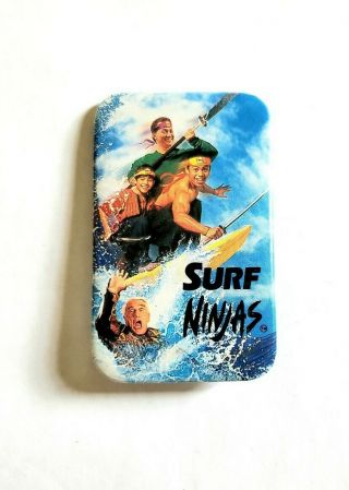 Vintage 1993 Surf Ninjas Movie Promo Button - Ernie Reyes Jr Rob Schneider Pin