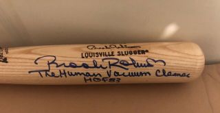 Brooks Robinson Signed Louisville Slugger Bat W/ Inscription Human Vacuum Hof83