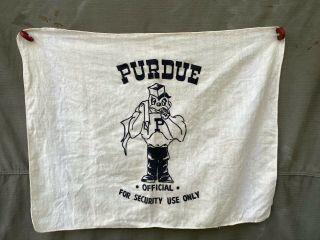 Vintage Purdue Boilermakers Baby Blanket - Official For Security Use Only