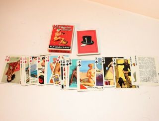 Vintage Elvgren American Beauties Pin Up Girls Playing Cards - Full Deck