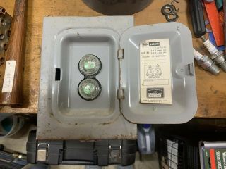 Vintage Murray Electrical Fuse Panel