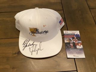 Phil Mickelson Fred Couples Autographed Signed Presidents Cup Hat Jsa