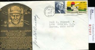 Joe Mccarthy Jsa Certified Authentic Hand Signed Fdc Autograph