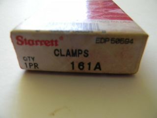 Vintage Starrette Clamps 161a In The Box (nos)