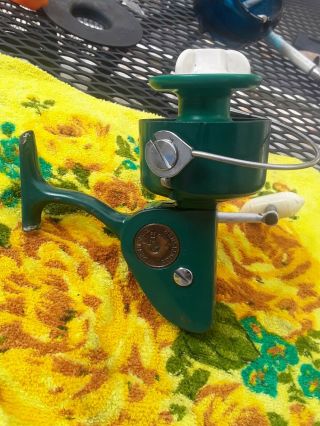 Vintage Rare Penn 712 Spinfisher Green Fishing Reel Spinning Made In Usa.
