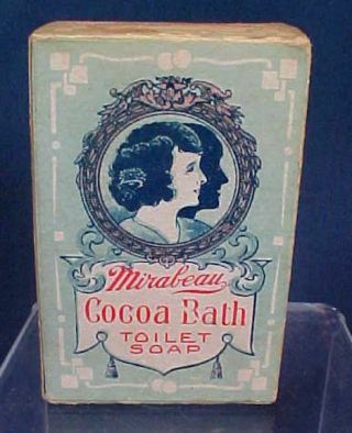 Vintage Mirabeau Cocoa Bath Soap Box Lincoln Chemical Chicago