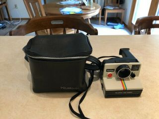Vintage Polaroid One Step Instant Land Camera W/carry Case -