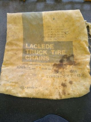 Laclede Truck Tire Snow Chains 3227 Dh 16 And 15 Inch Usa Vintage Steel.