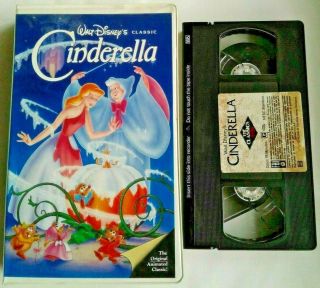Vintage Cinderella VHS Black Diamond Classic Walt Disney 2