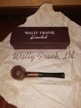 Vintage Wally Frank Ltd Estate Pipe With The Box And Tissue