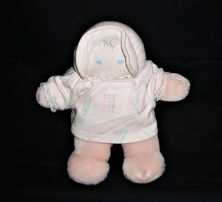 Vintage Baby Gund Wind Up Musical Doll Pink Shirt Hat Baby Stuffed Animal Plush
