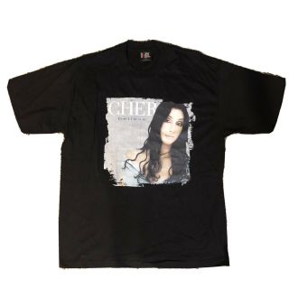 Cher Vintage 1999 Believe Tour 90s Giant Black 2 Sided Concert Tee Xl