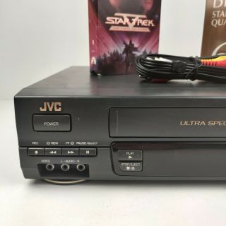 VTG JVC HR - A61U Ultra Spec Drive Hi - Fi 4 - Head VCR VHS Player recorder 2