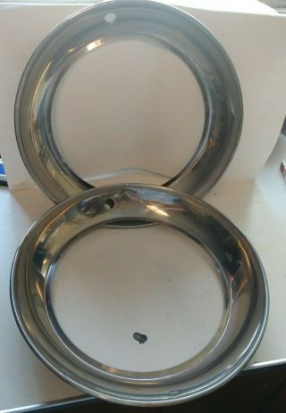 Vintage Chevy Ford Plymouth Buick Beauty Rings Wheel Rim Trim Ring 15 "