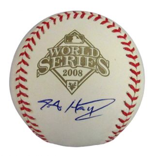 J.  A.  Happ Philadelphia Phillies Signed 2008 World Series Baseball Psa/dna 154742
