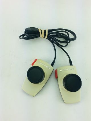 Vintage Commodore Computer Paddles Game Controller Controls