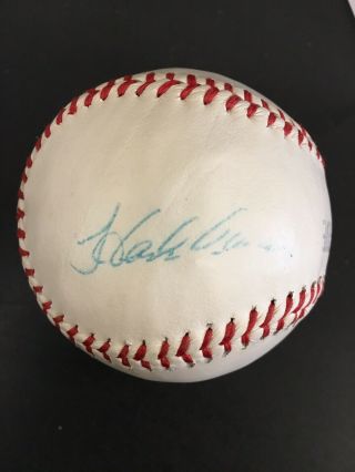 Hank Aaron Atlanta Braves Signed Official Major League Baseball Bas Certified