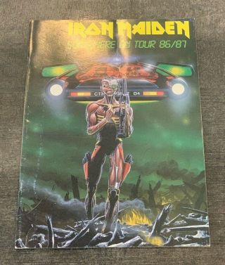 Vintage Iron Maiden “somewhere On Tour 86/87” Tour Book